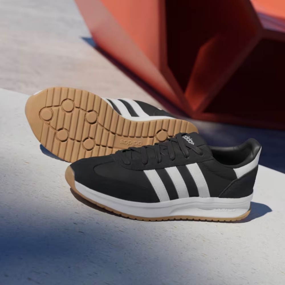 adidas RUN 7OS 2.0 SHOES Core Black / Core White / Core White women size 7 NEW - Picture 5 of 16